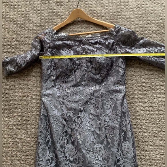 SOCIAL OCCASIONS BY MON CHERI | Lace overlay cocktail dress Sz 8 - Picture 11 of 11